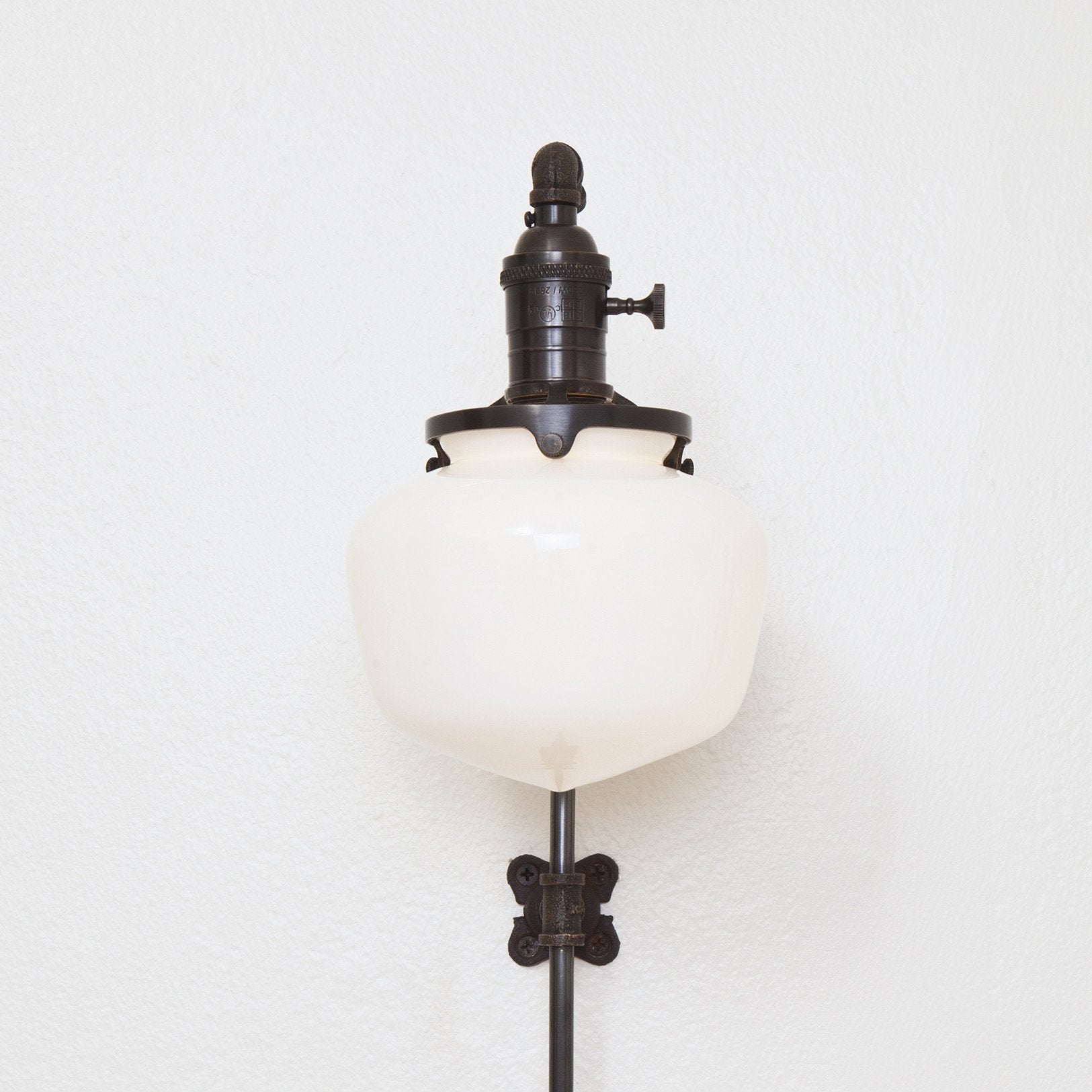 Brass Pipe Sconce - Schoolhouse
