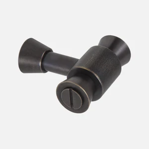 Brancusi Cabinet Knob - Ebonized Brass