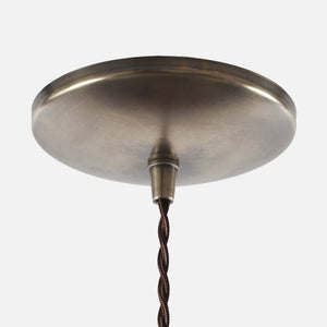 Dome Ceiling Canopy Kit - Vintage Brass Patina
