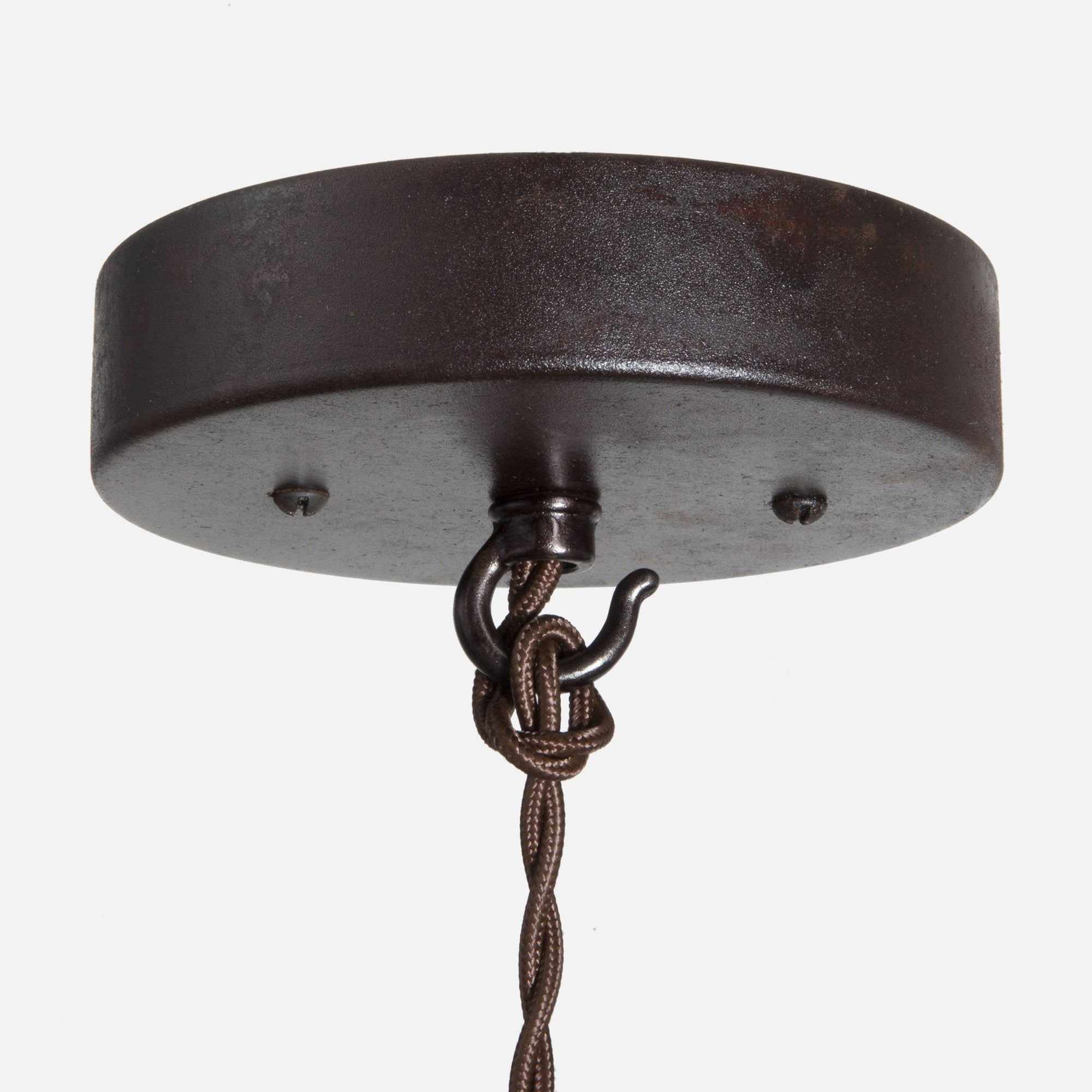 Vintage Lampshade Frame Chandelier - 6 Light - Ceiling Canopy kit