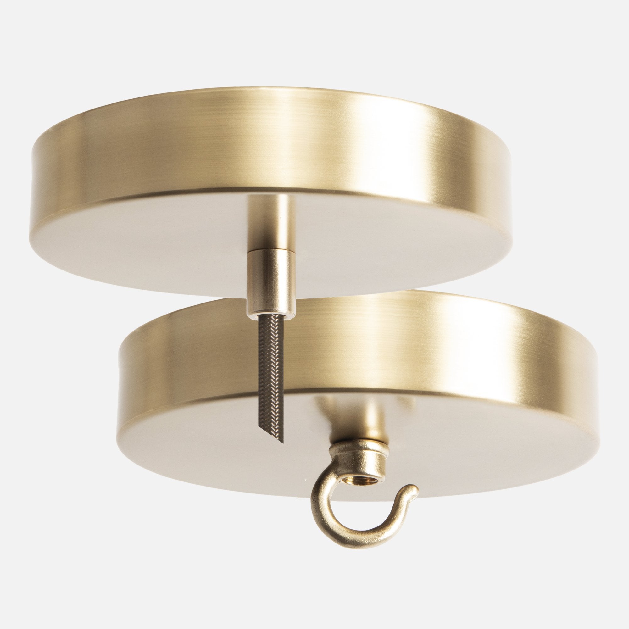 Satin Brass Ceiling Canopy Kit for Pendant Light or Chandelier