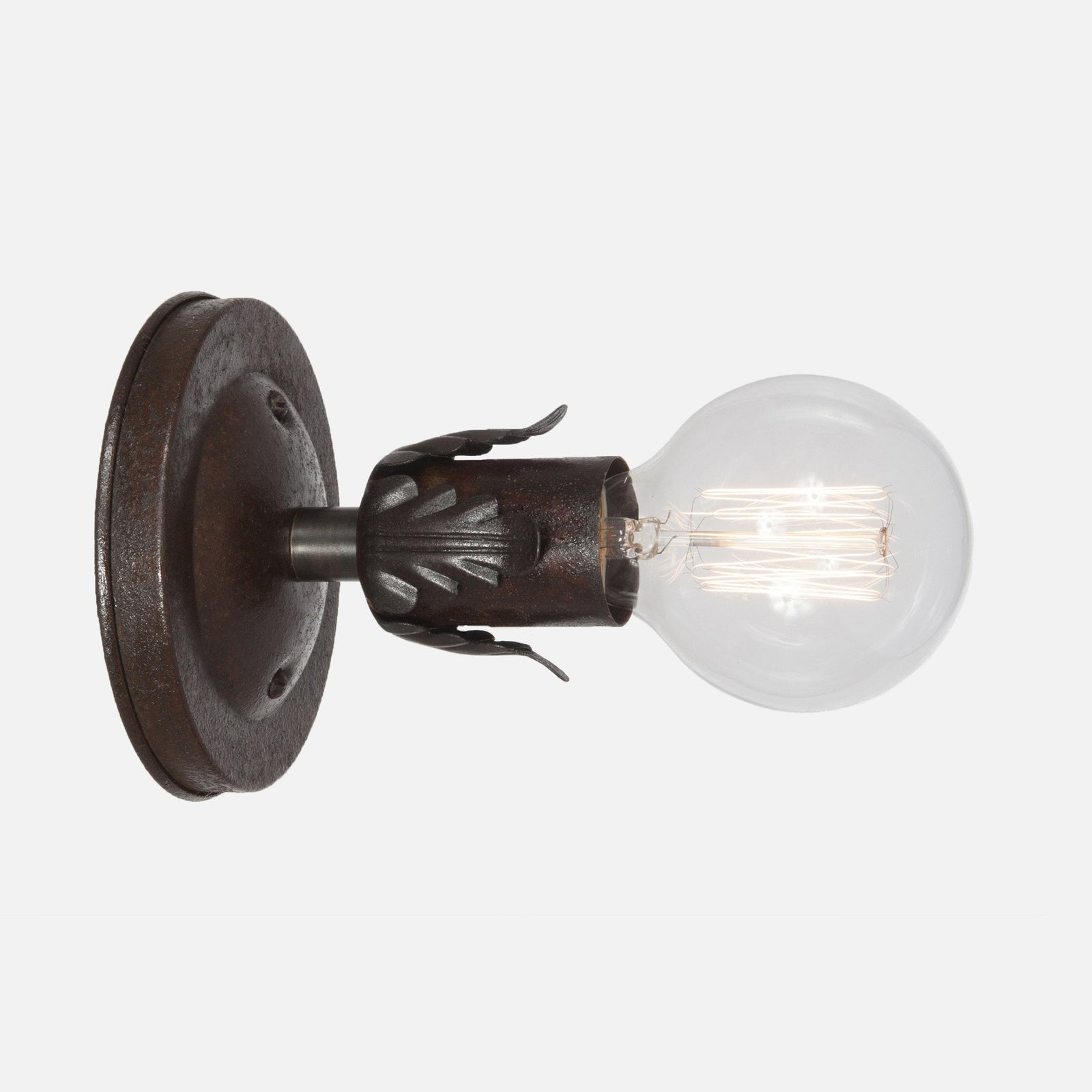Fleurette Wall Sconce - Ebonized Rust