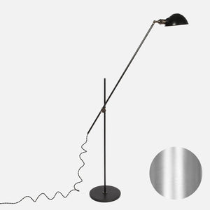 Otis Articulating Adjustable Floor Lamp - Polished Nickel