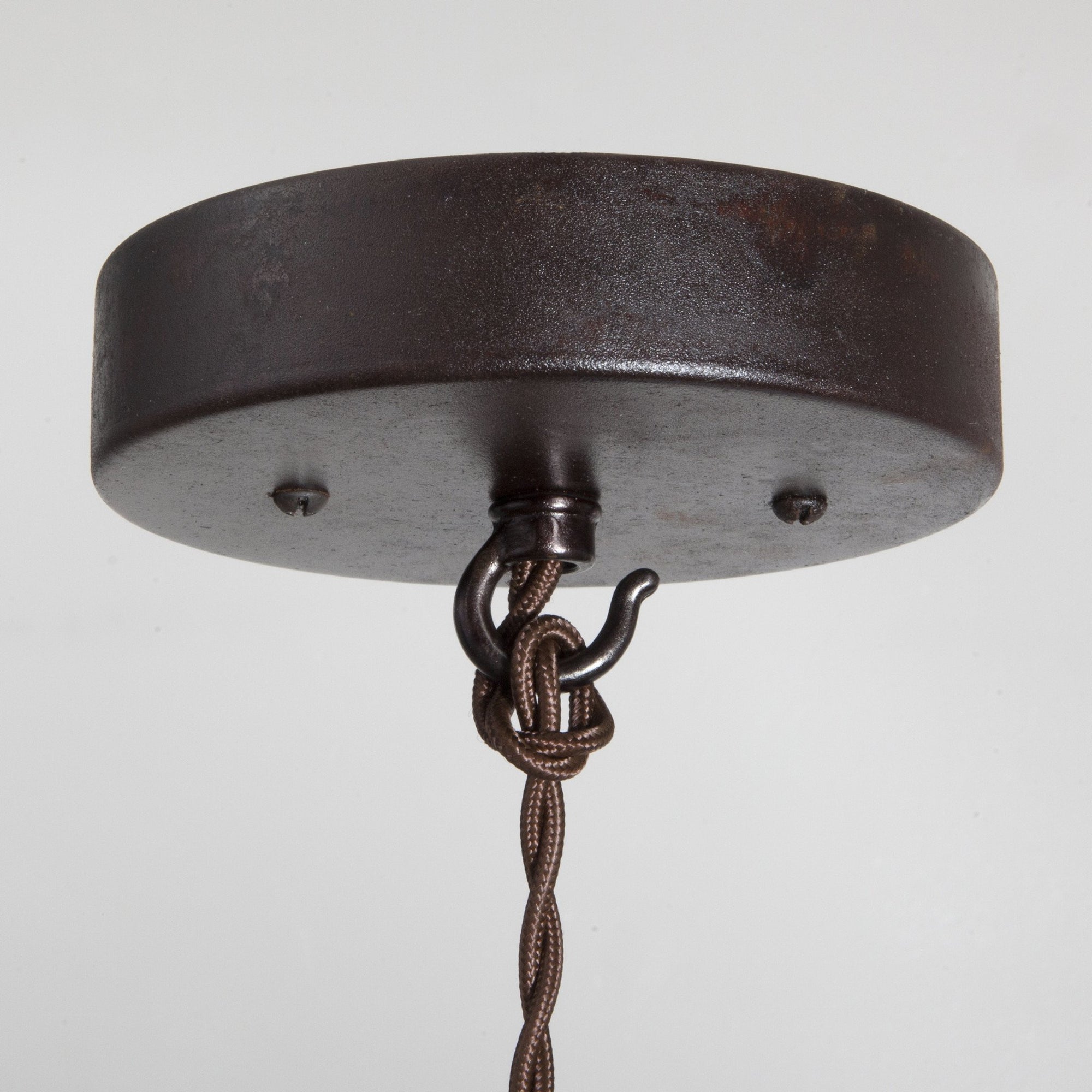 Vintage Lampshade Frame Chandelier - 3 Light - Ceiling Canopy kit
