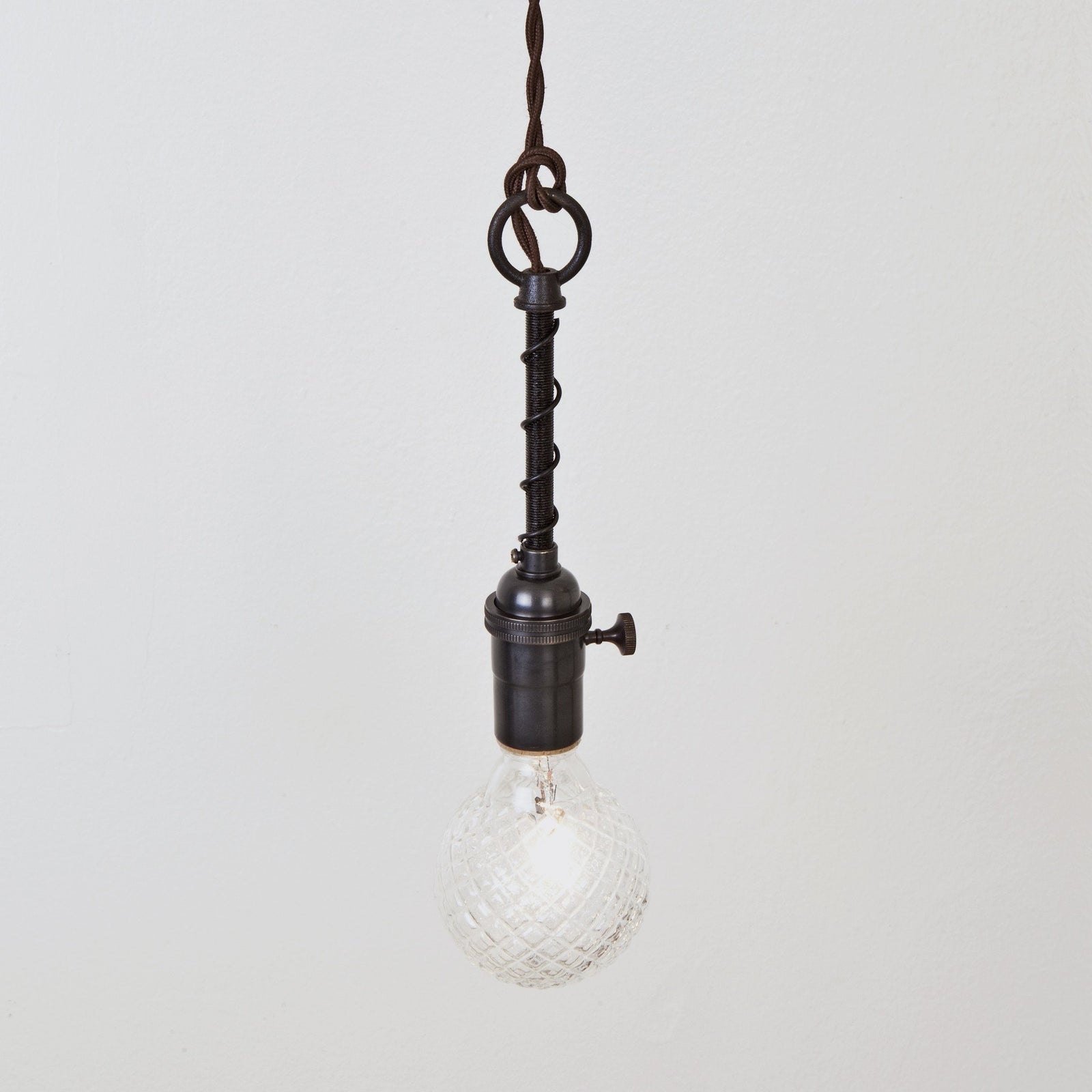 Industrial Spring Pendant w/ Switch Socket
