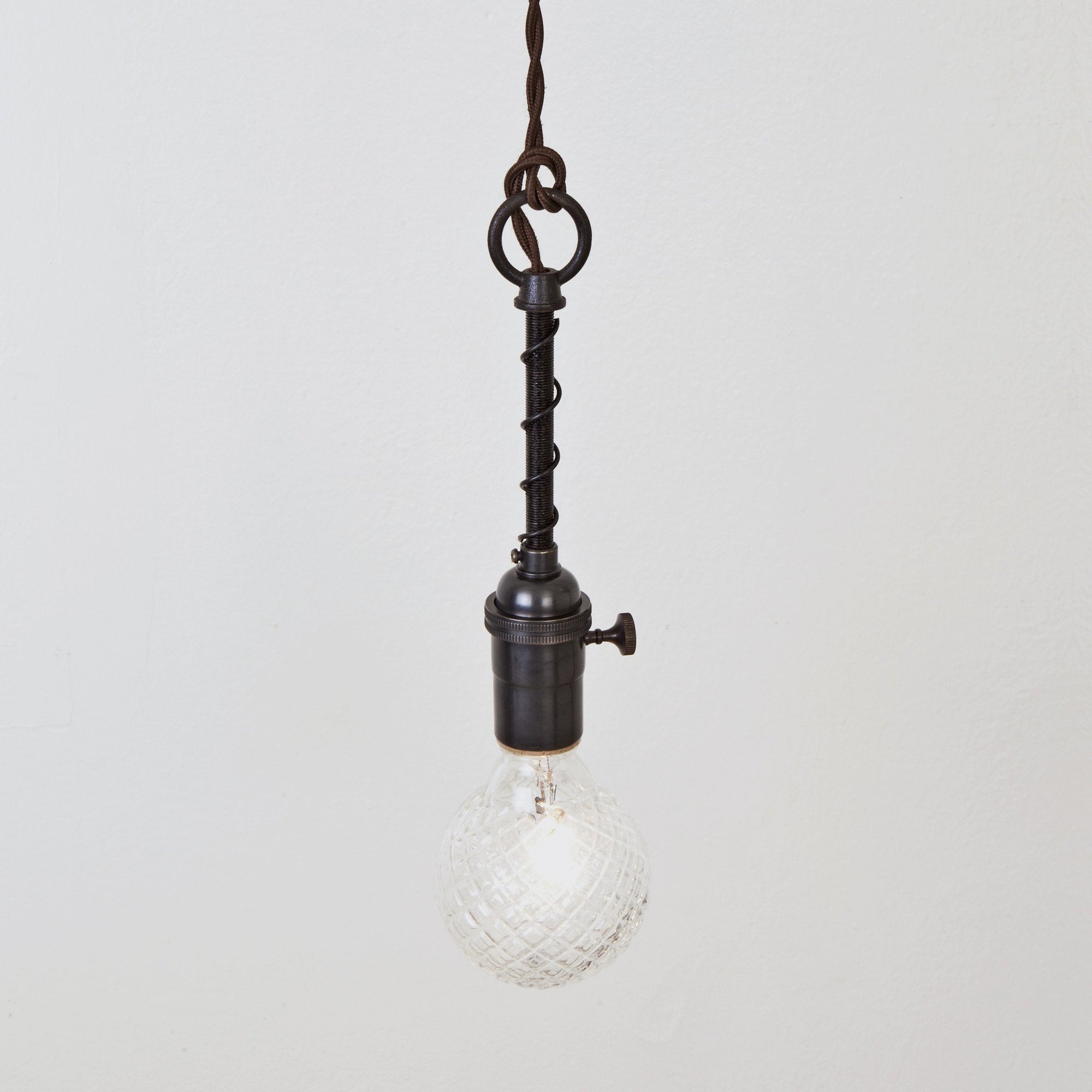 Industrial Spring Pendant w/ Switch Socket